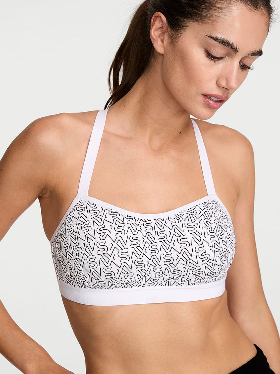 vs Vsx VSX Angel&trade; Sports Bra Vs White Logos 1 of 3 