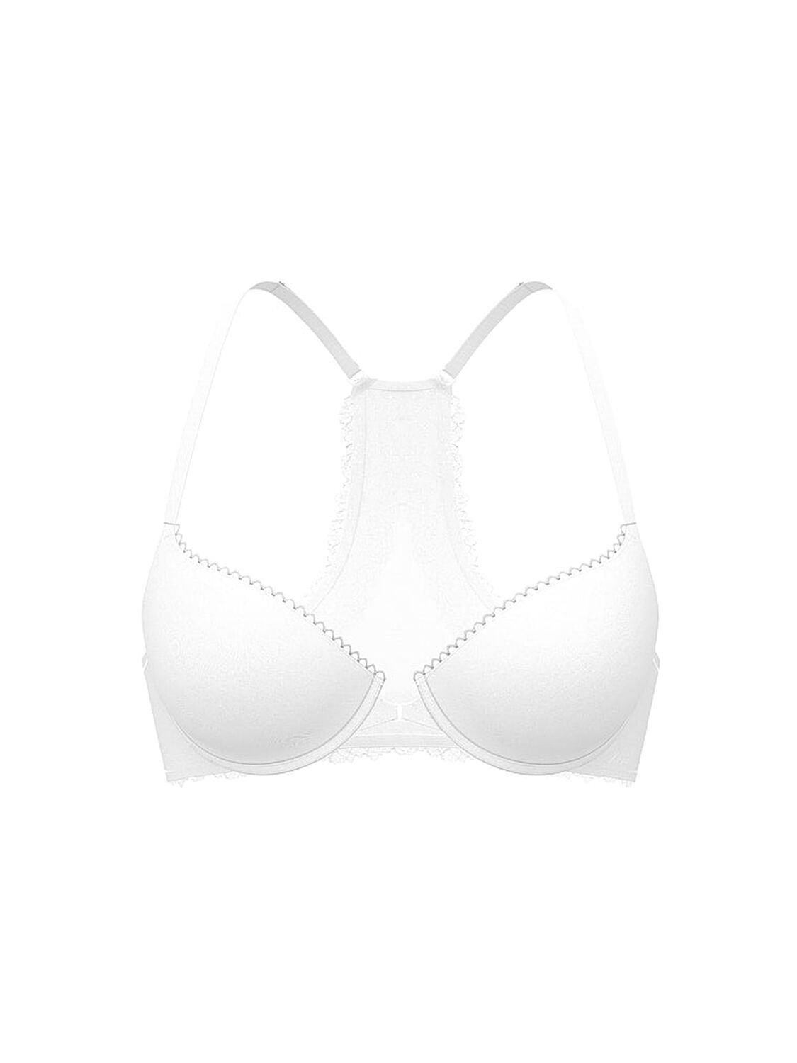 vs Body By Victoria Lightly Lined Lace Racerback Demi Bra 3 of 3 