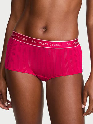 SoSoft&trade; Modal Ultra-Fine Logo Boyshort Panty