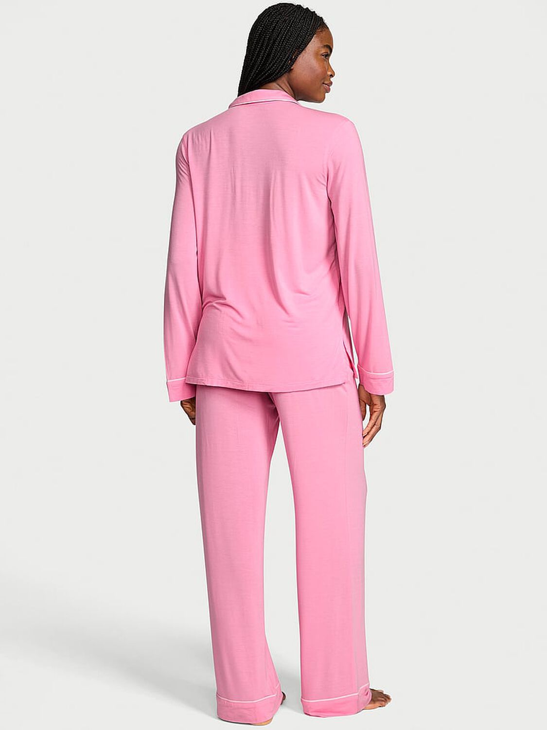 vs Victoria's Secret SoSoft&trade; Modal Long Pajama Set Pink Sugar 2 of 3 