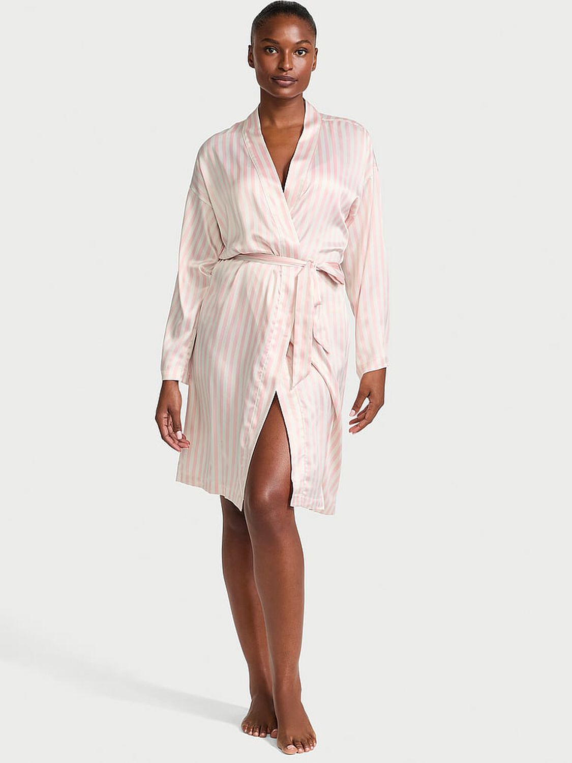 vs Victoria's Secret Satin Midi Robe 2 of 4 