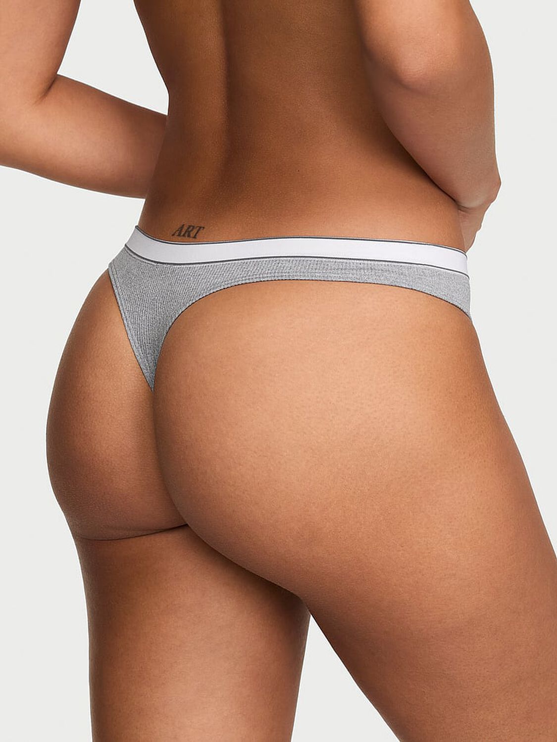 vs Seamless Seamless Logo Rib Thong Panty 2 of 2 