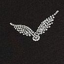Stretch Cotton Fitted Tee, Pure Black, swatch