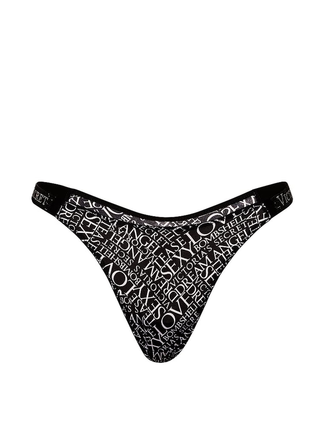 vs Very Sexy Shine Strap Thong Panty Black Glam Newspaper 3 of 3 