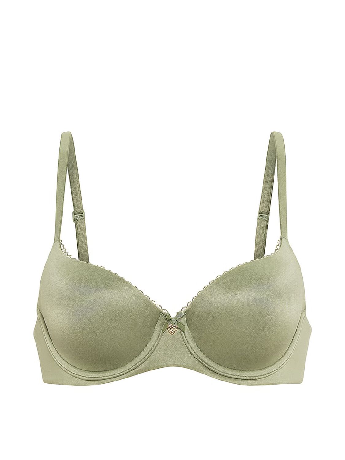 vs Body By Victoria Lightly Lined Smooth Demi Bra Fall Sage 3 of 3 