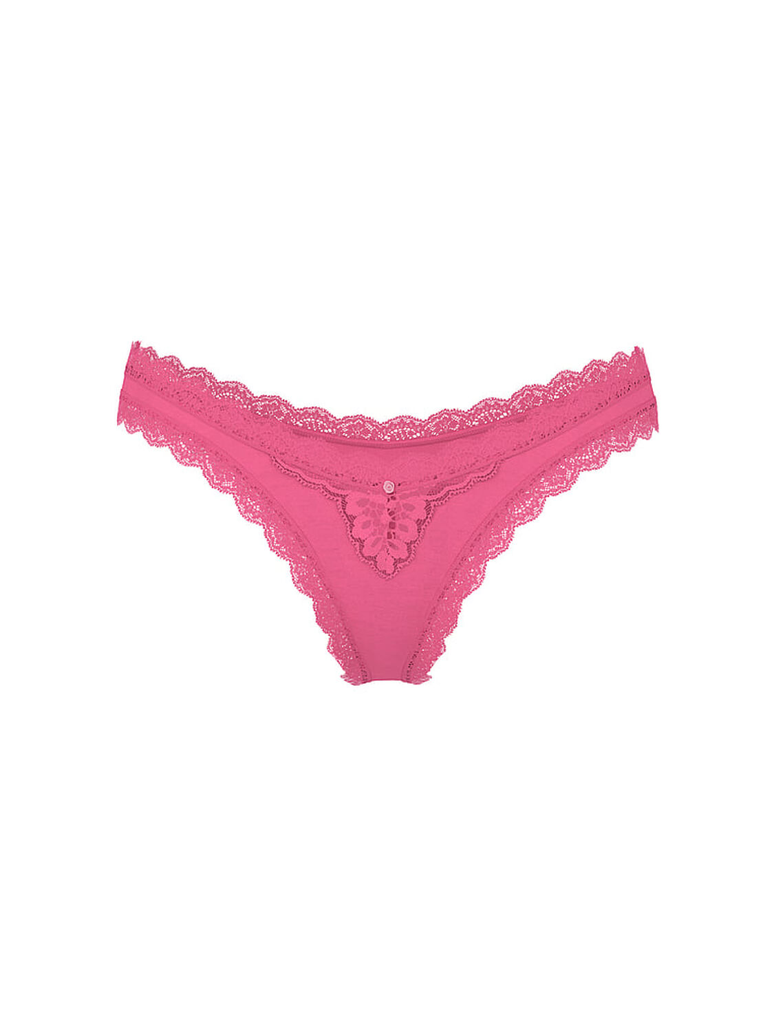 vs Dream Angels Lace-Trim Brazilian Panty Rose Garden 3 of 3 