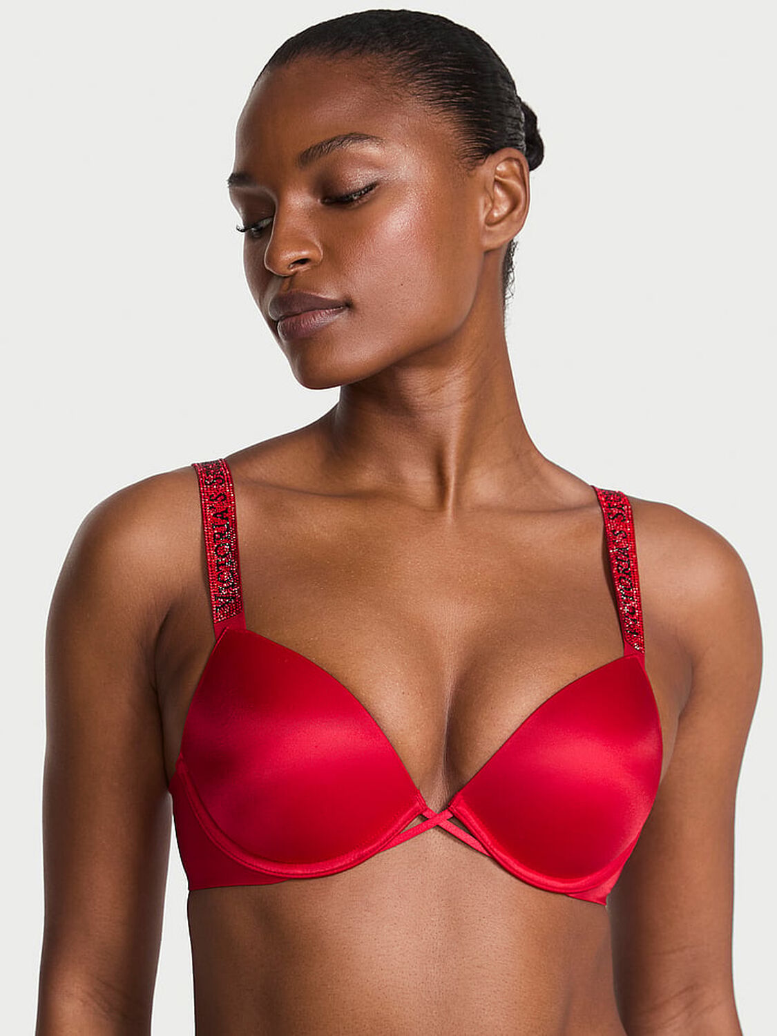 vs Very Sexy Sunset Ombr� Shine Strap Push-Up Bra Lipstick 1 of 2 