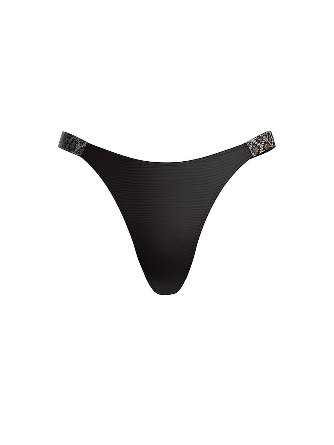 vs Very Sexy Shine Strap Thong Panty Dark Cacao Brown 3 of 4 