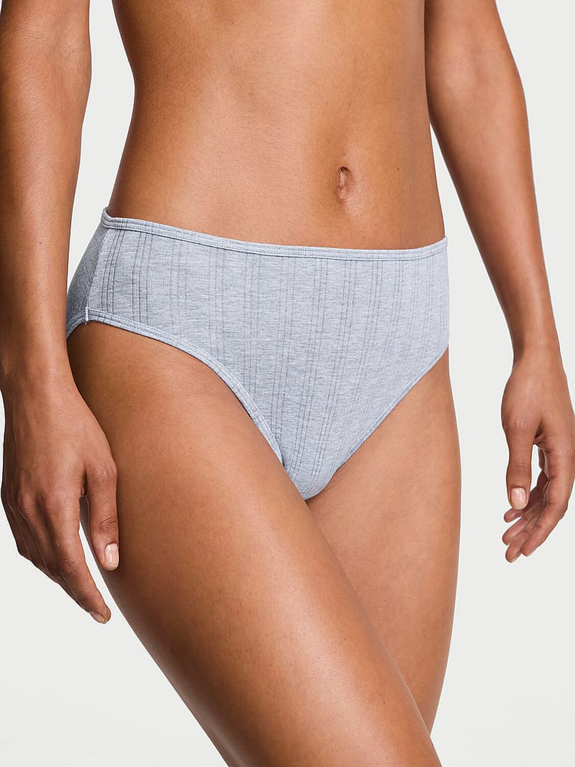 vs Victoria's Secret SoSoft&trade; Modal Ultra-Fine High-Leg Brief Panty Medium Heather Grey 1 of 3 