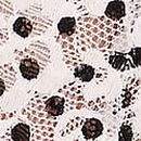 Lace Thong Panty, Coconut White Dots, swatch