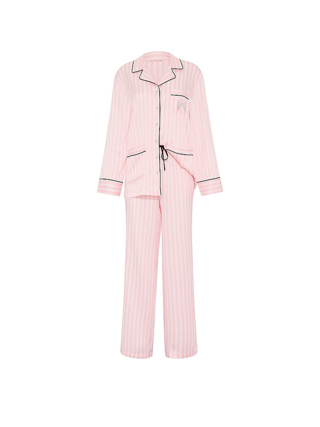 vs Victoria's Secret VSFS '26 Signature Satin Long Pajama Set Iconic Stripe 4 of 4 