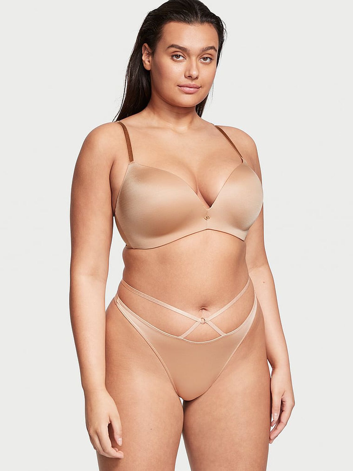 vs Very Sexy So Obsessed Smooth Wireless Push-Up Bra Praline 4 of 8 