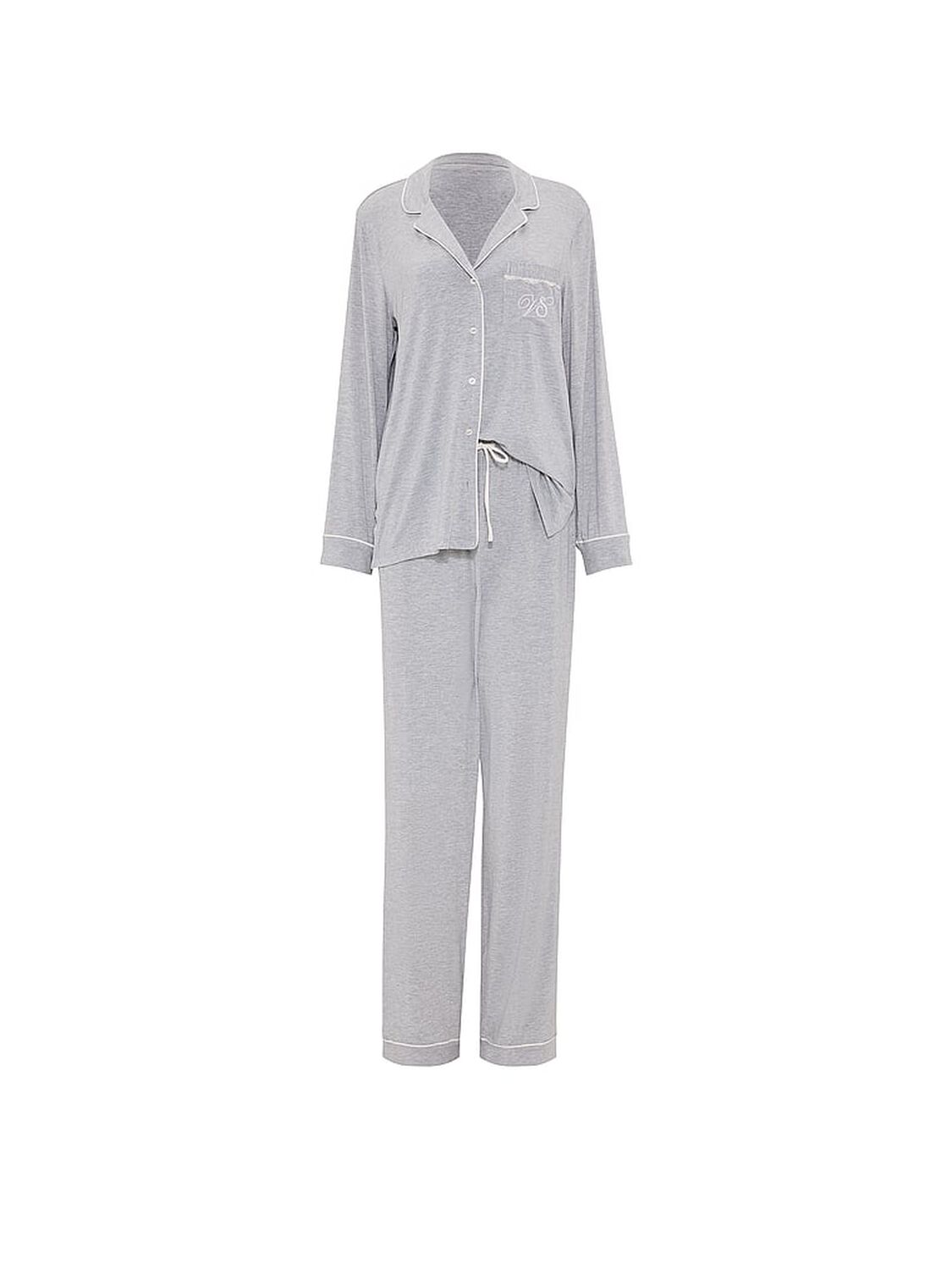 vs Victoria's Secret SoSoft&trade; Modal Long Pajama Set Medium Heather Grey 3 of 3 