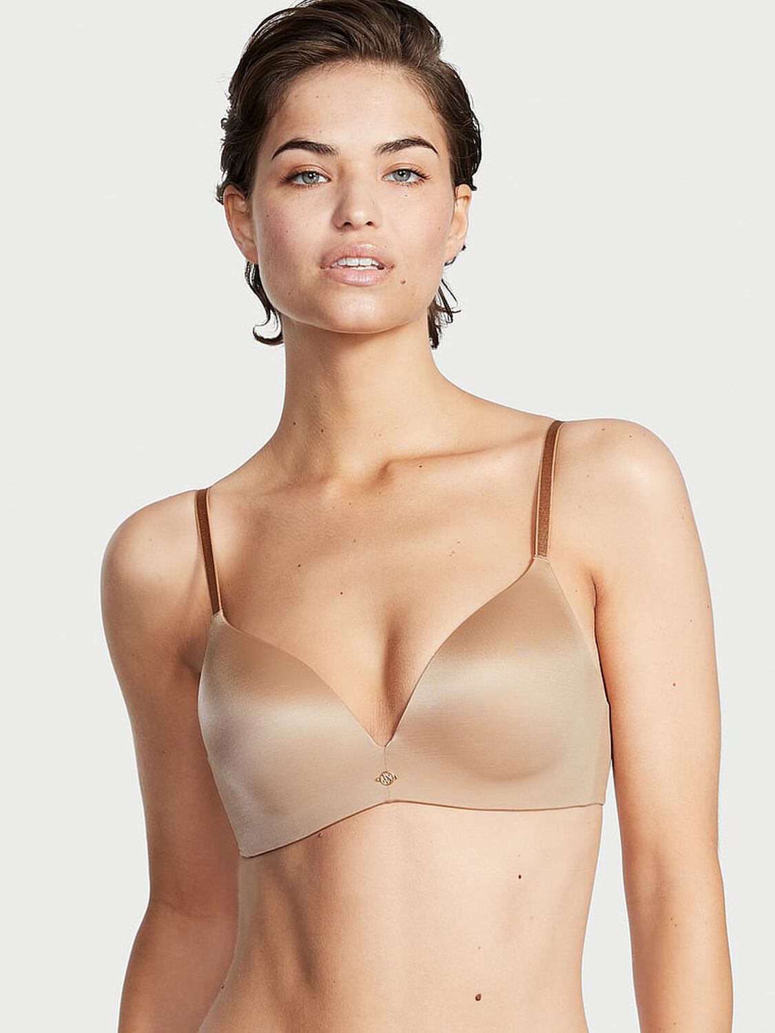 vs Very Sexy So Obsessed Smooth Wireless Push-Up Bra Praline 1 of 8 