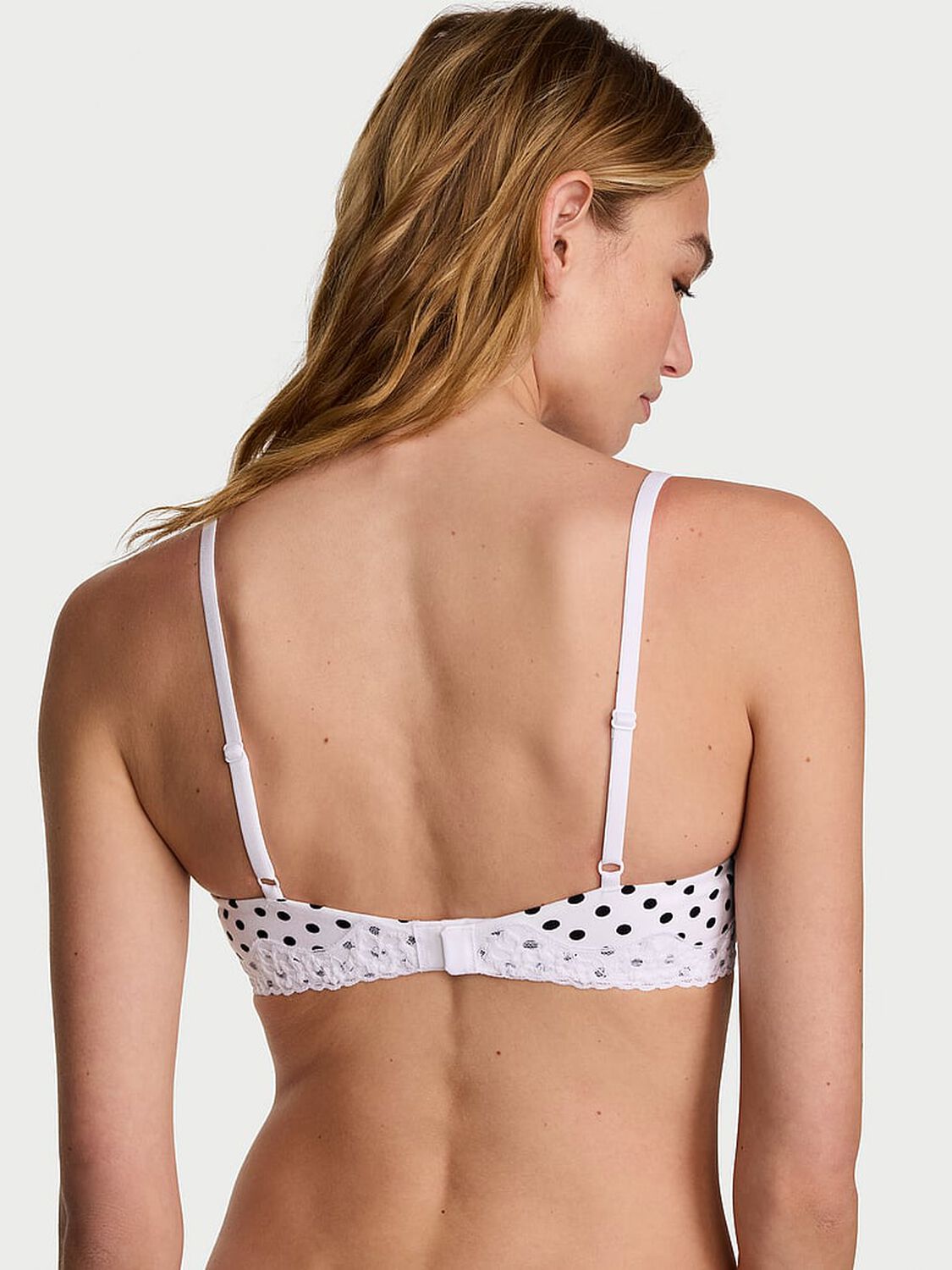 vs The T-Shirt Perfect Shape Cotton Lace-Trim Push-Up Bra 2 of 3 