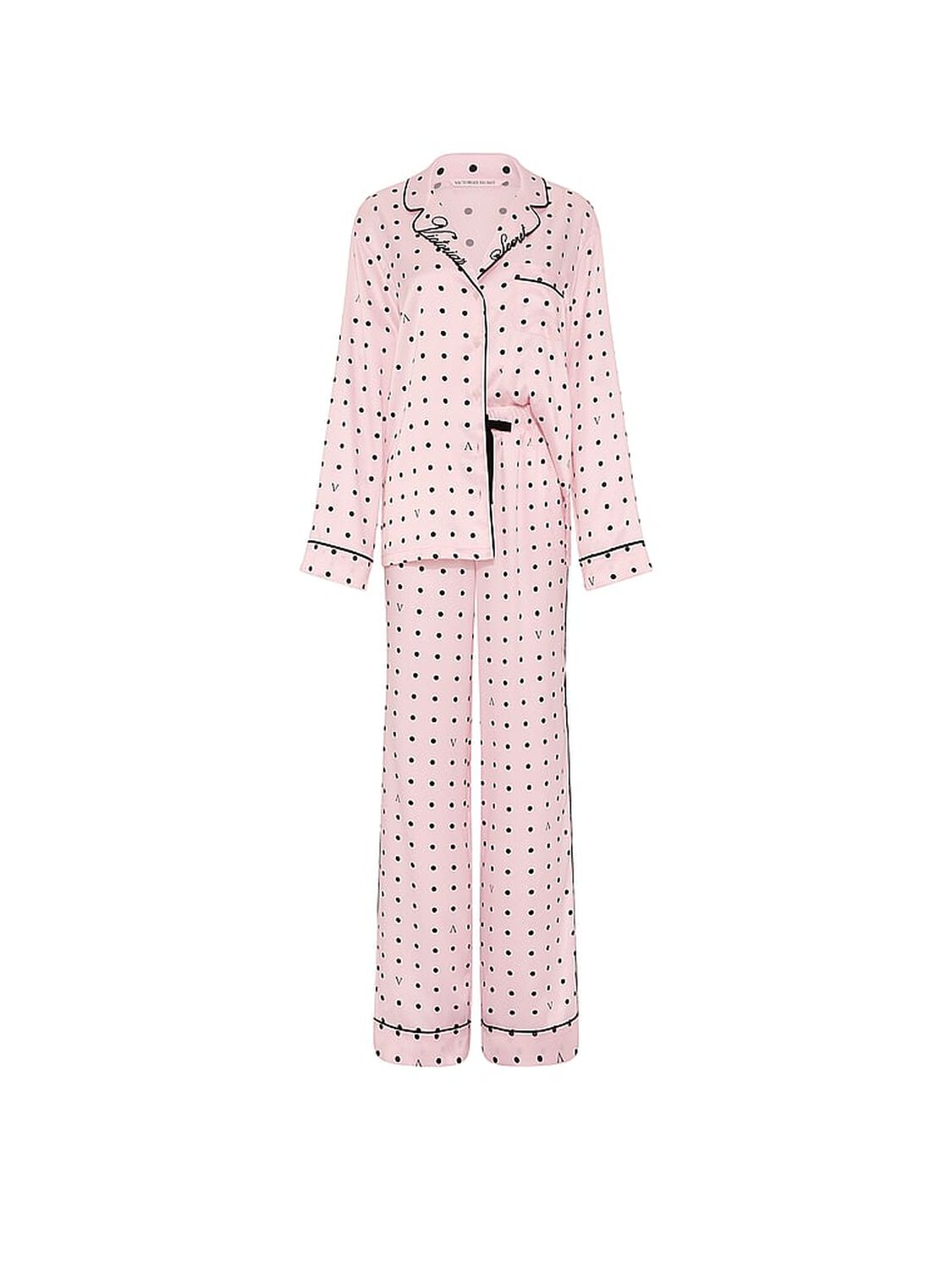 vs Victoria's Secret Signature Satin Long Pajama Set 3 of 3 