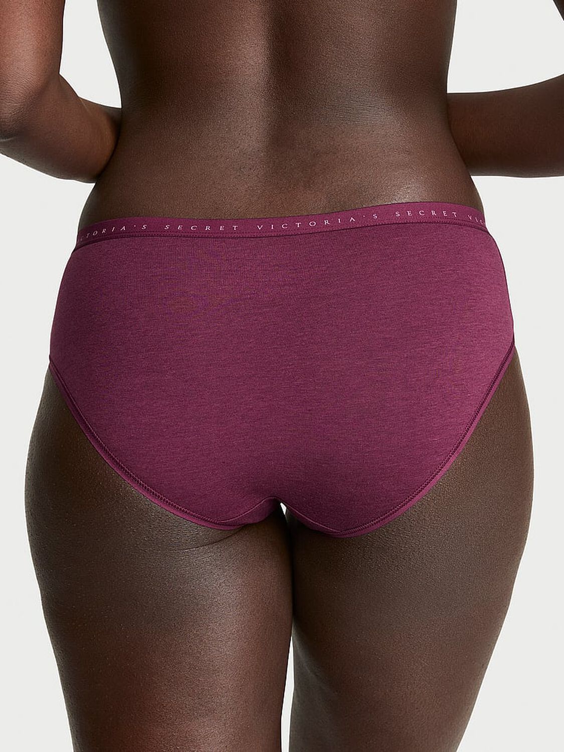 vs Victoria's Secret Stretch Cotton Hiphugger Panty Rich Maroon 2 of 2 
