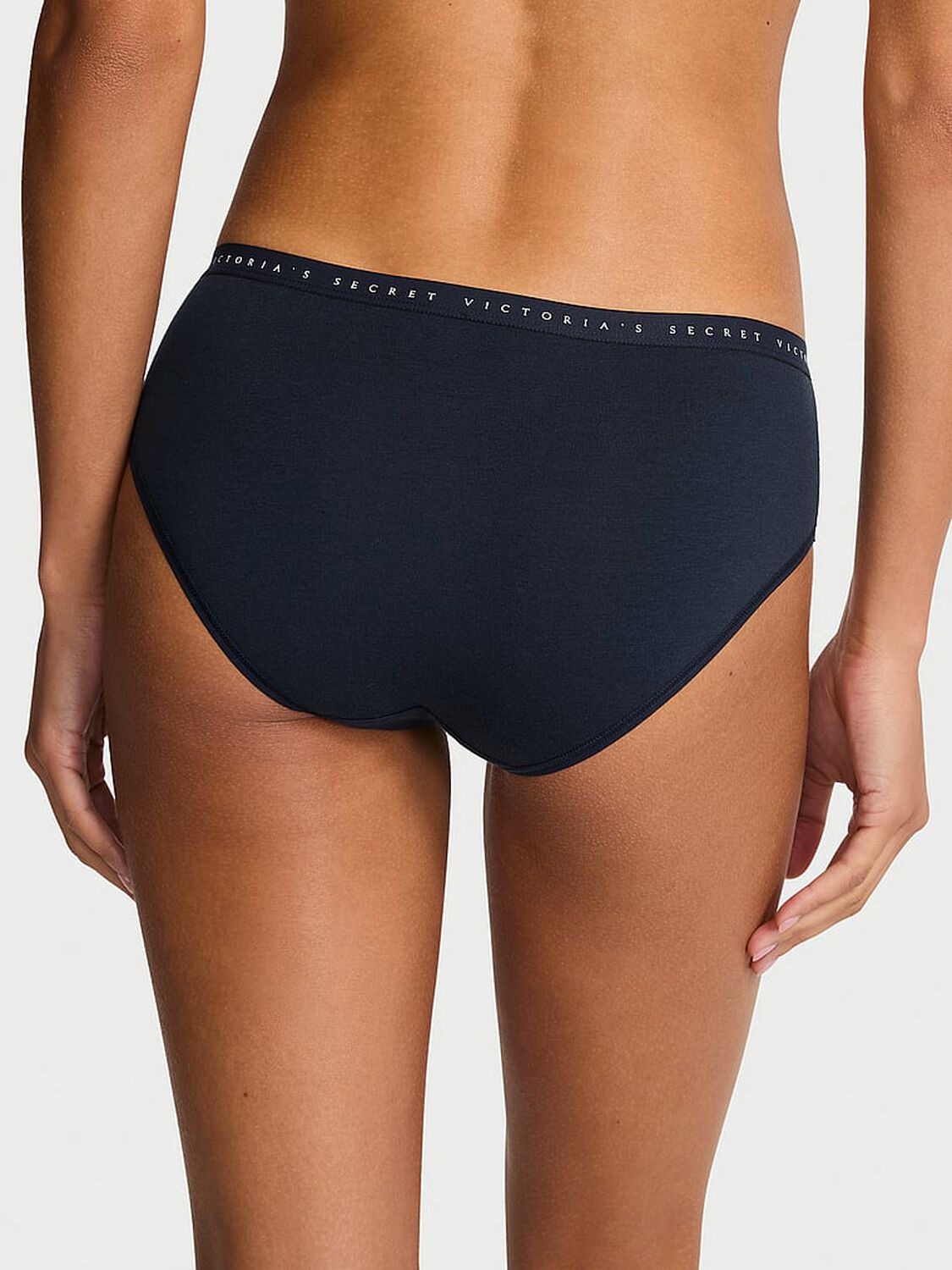 vs Victoria's Secret Stretch Cotton Hiphugger Panty Noir Navy 2 of 2 