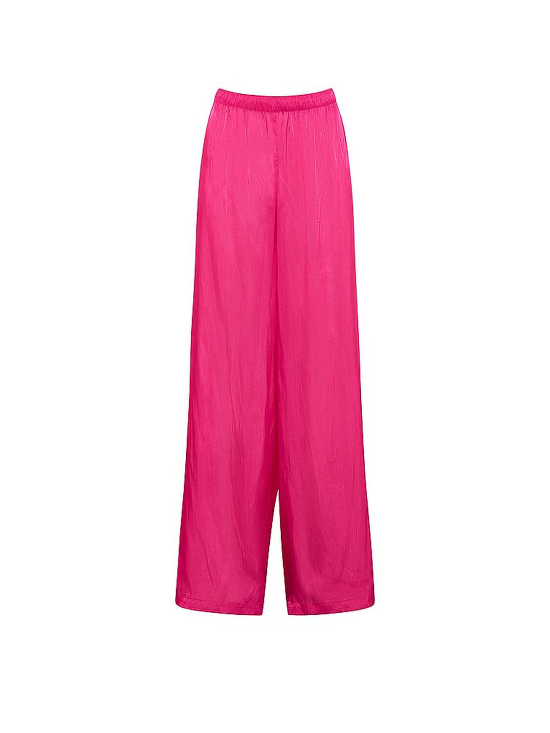 vs Victoria's Secret Luxe Sheer Satin Wide-Leg Pant Pop Pink 3 of 3 