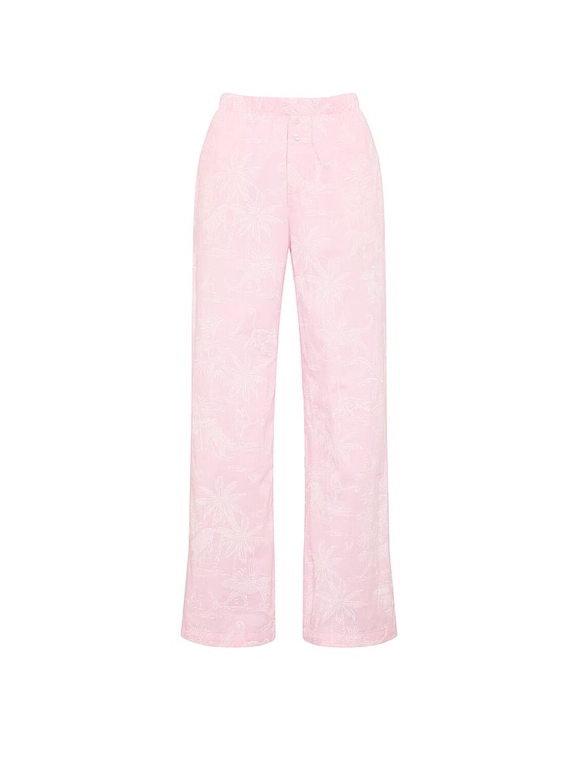 vs Victoria's Secret Mix & Match Heritage Cotton Pajama Pant Pink Jungle Toile 3 of 4 