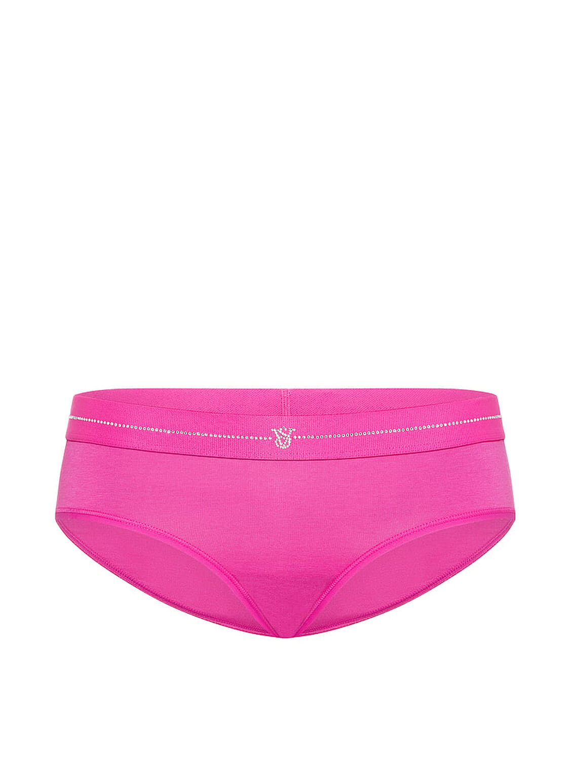vs Cotton Shine Logo Cotton Hiphugger Panty Pink Fire 3 of 3 