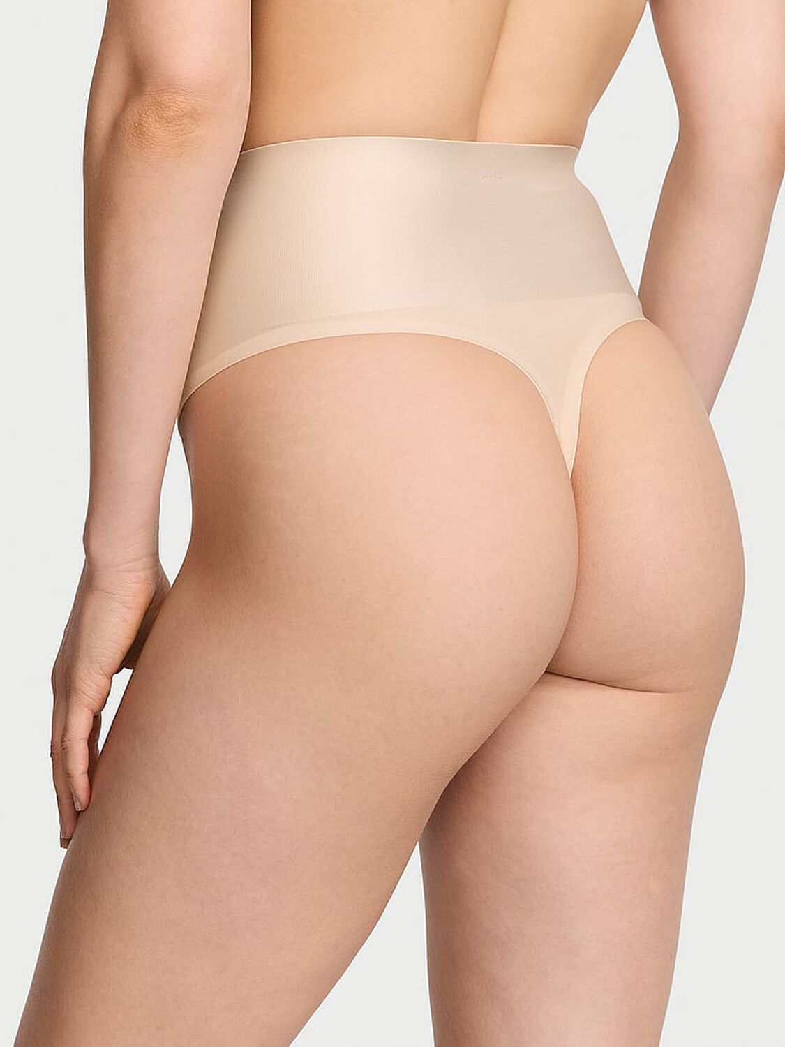 vs Body By Victoria Smoothing Shimmer Thong Panty Marzipan 2 of 3 