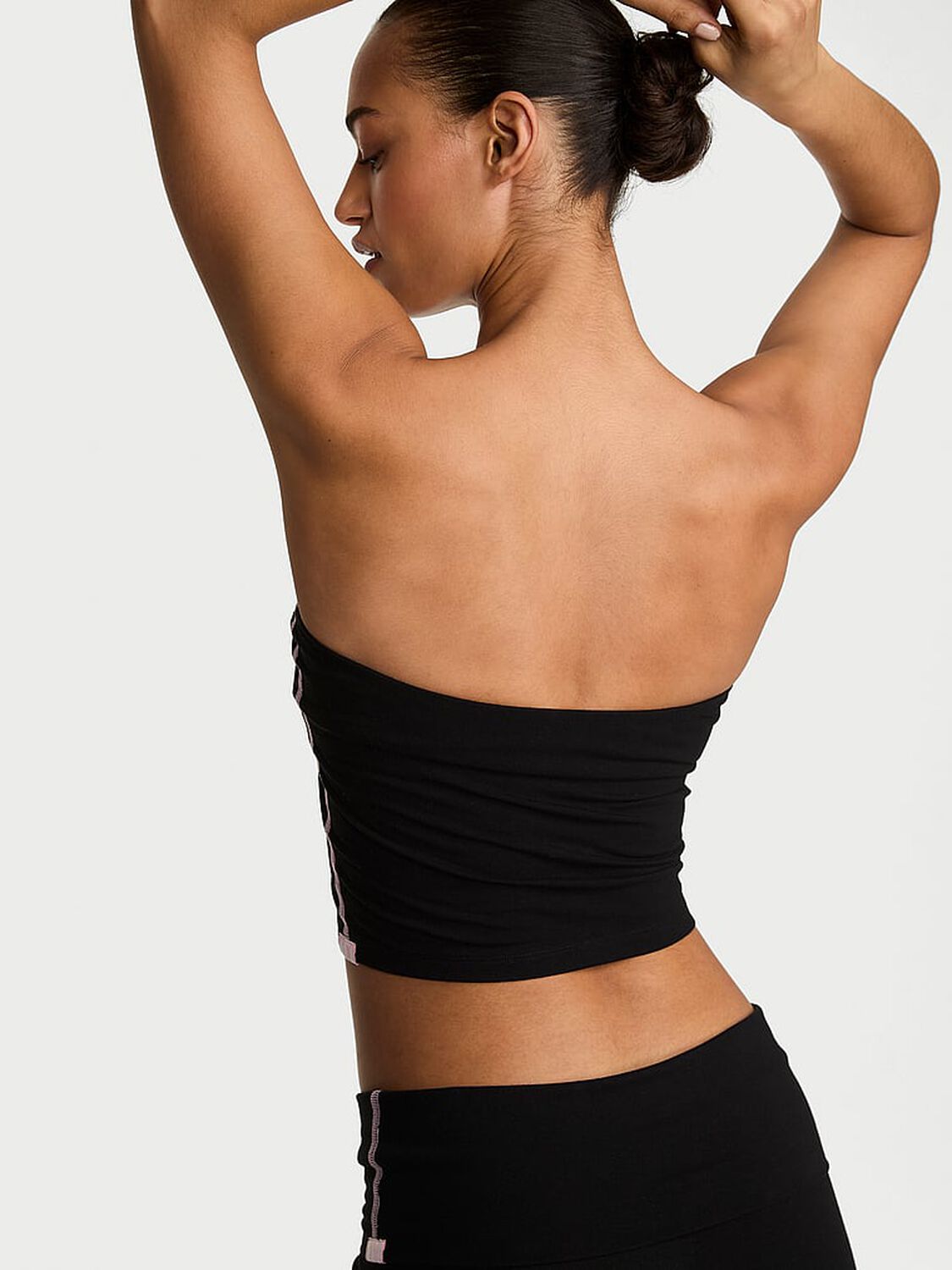 vs Angel Essentials Cotton Tube Top Pure Black 2 of 3 