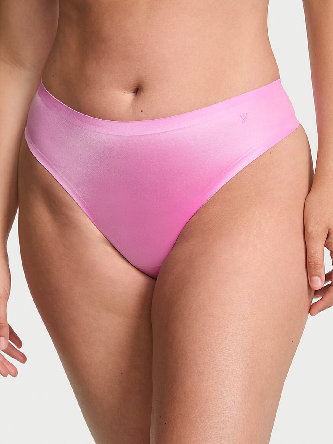 vs No-Show No-Show Mid-Rise Thong Panty Pink Lilac 1 of 4 