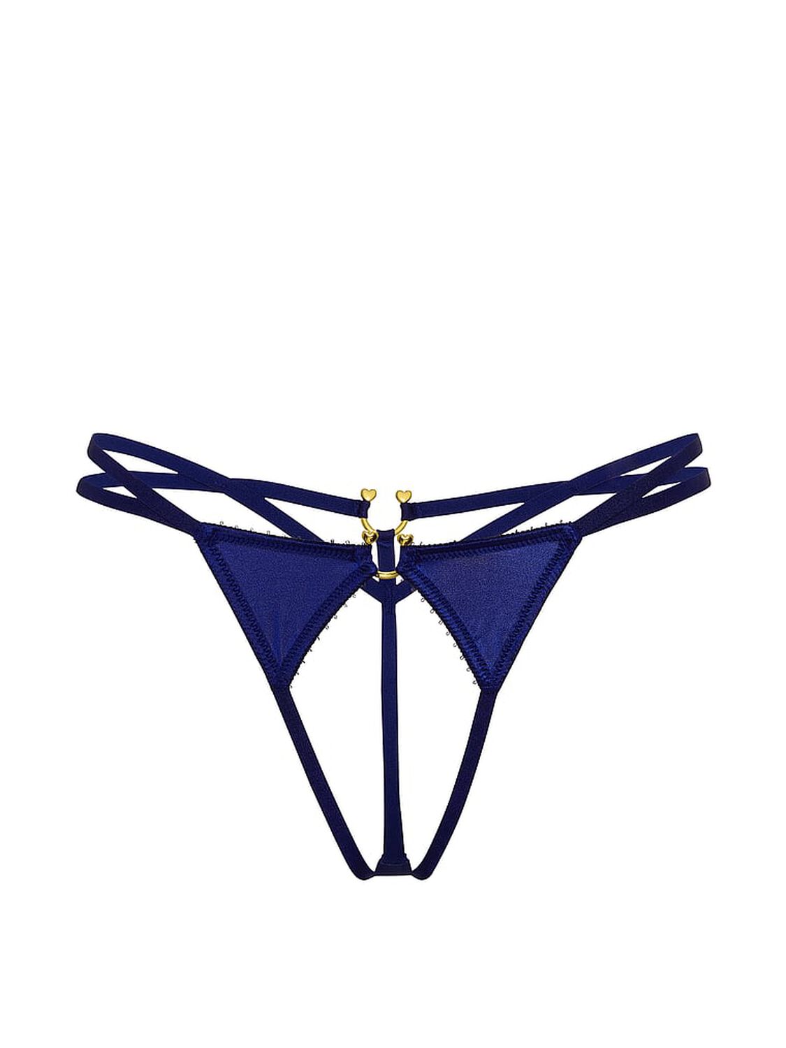 vs Very Sexy Strappy Ring Hardware Crotchless V-String Panty Fantasia Blue 3 of 3 