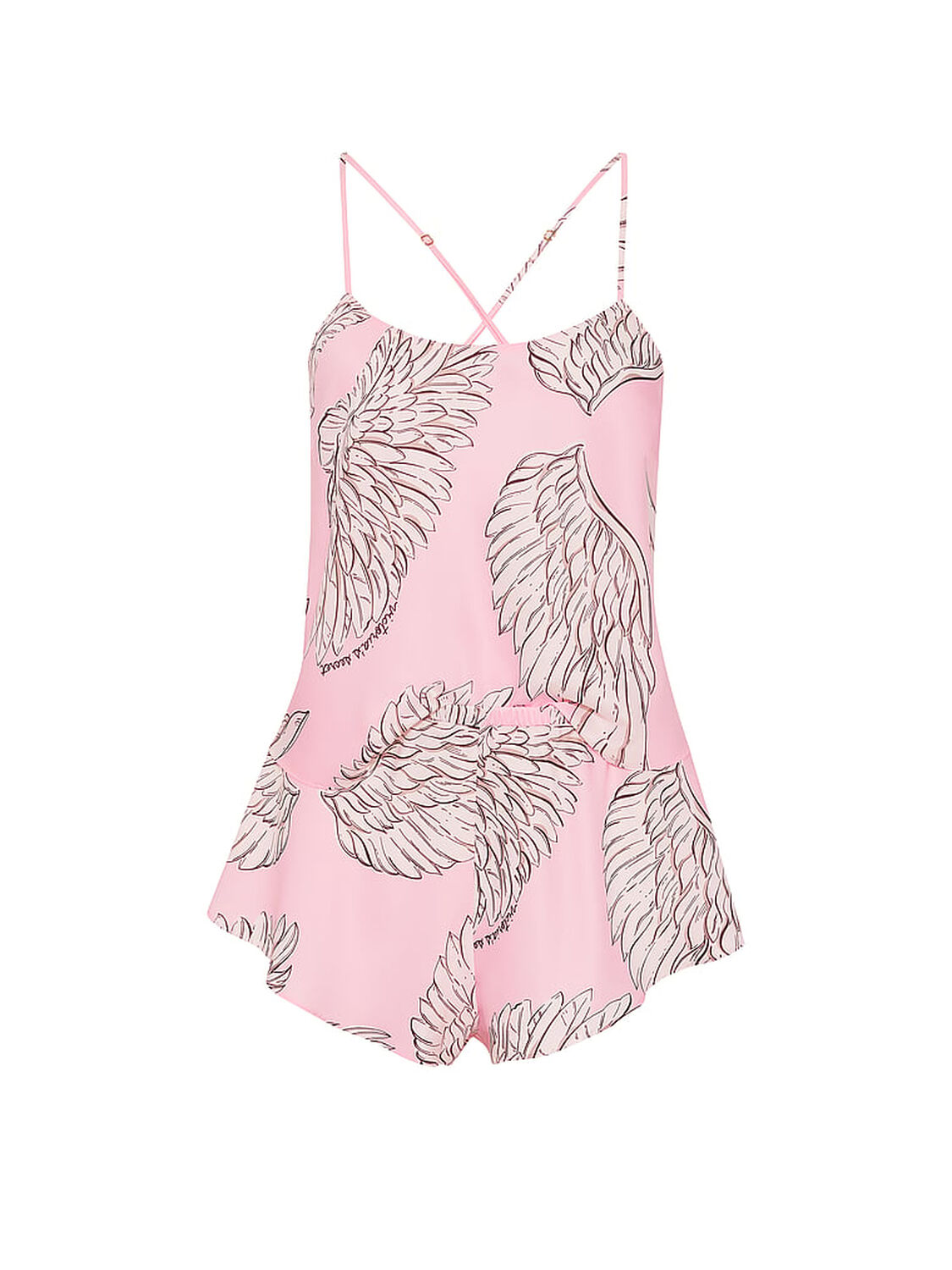 vs Victoria's Secret Satin Open-Back Cami & Shorts Set 2 of 3 