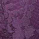 Lace Lace-Up Unlined Plunge Bra, Shadow Purple, swatch