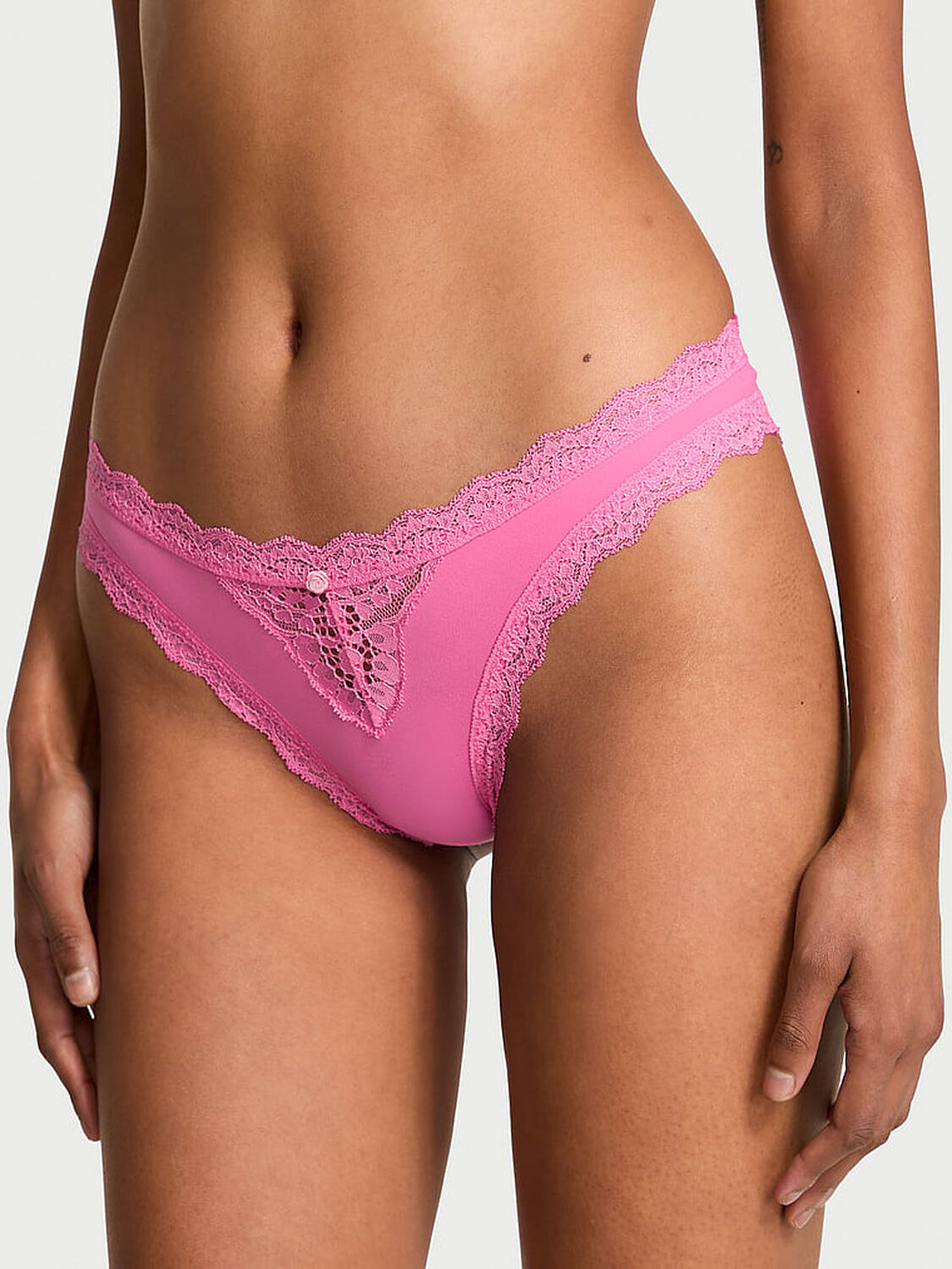 vs Dream Angels Lace-Trim Bikini Panty Rose Garden 3 of 4 