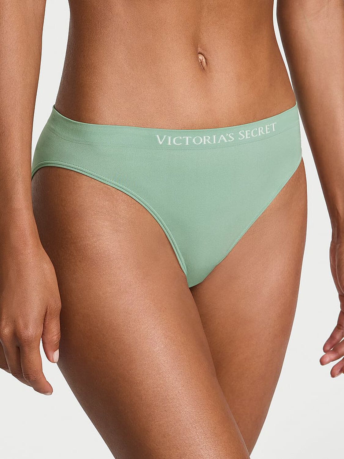 vs Seamless Seamless Bikini Panty Seasalt Green 1 of 3 