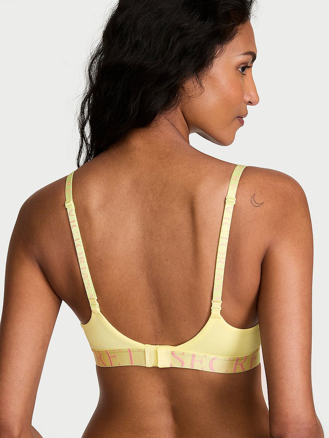vs The T-Shirt Perfect Shape Cotton Exploded Logo Push-Up Bra Lemonade 2 of 2 