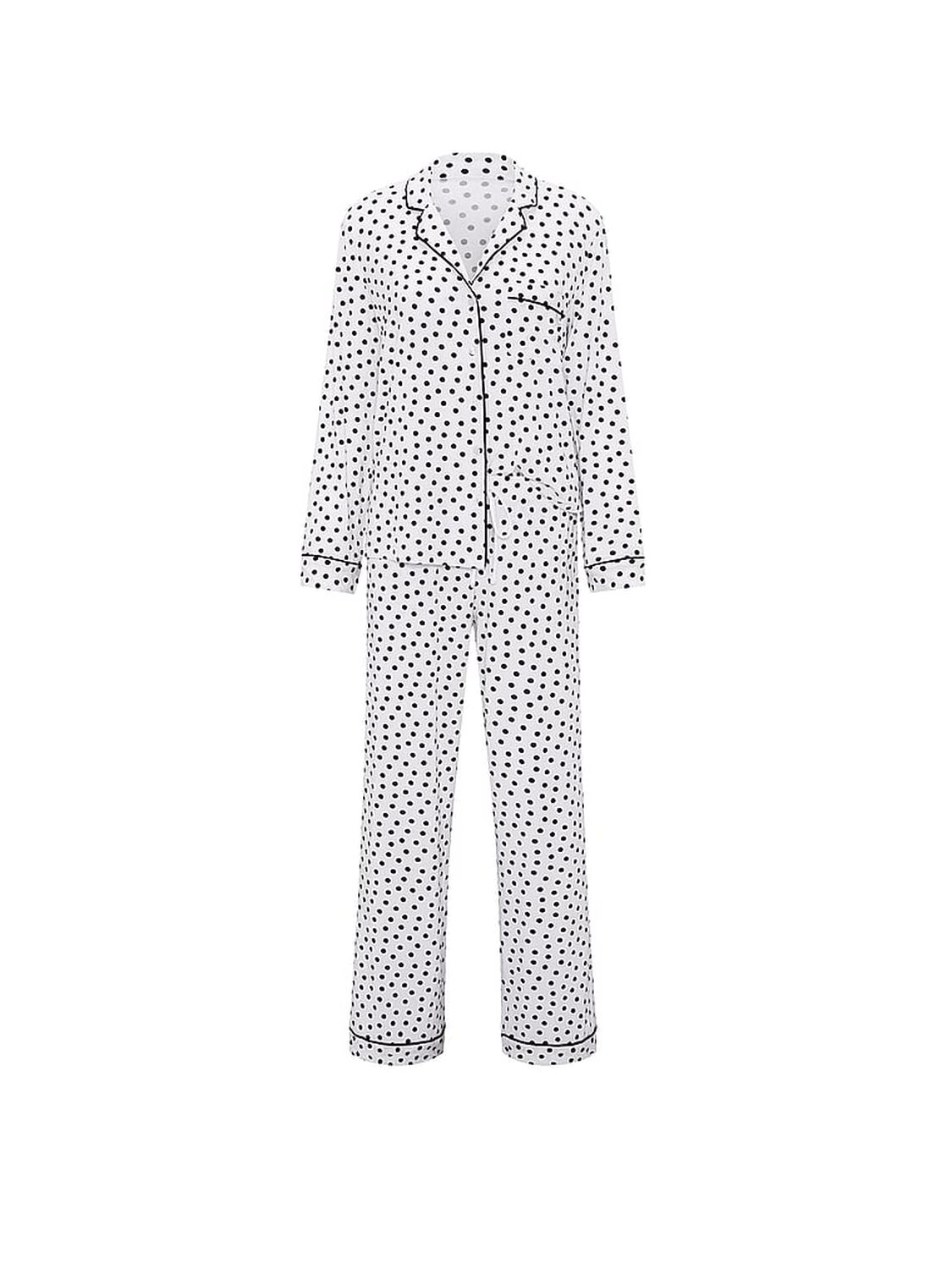 vs Victoria's Secret SoSoft&trade; Modal Long Pajama Set Vs White Dots 3 of 4 