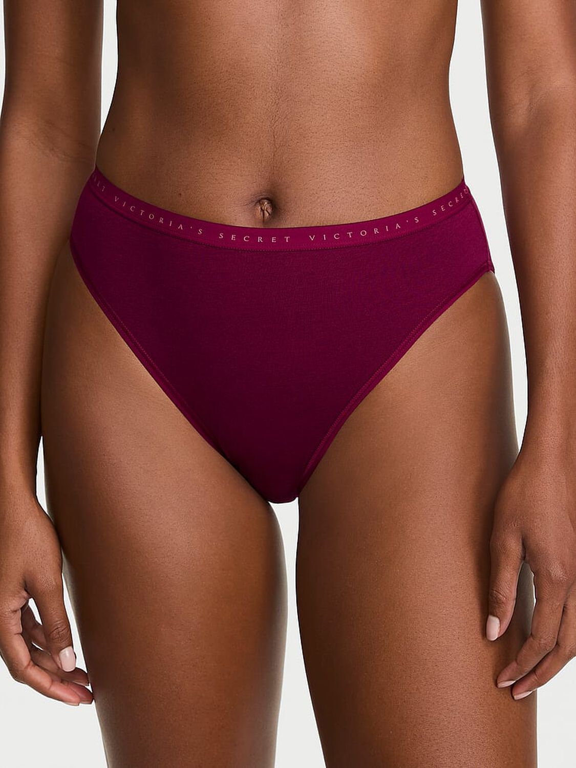 vs Victoria's Secret Stretch Cotton High-Leg Brief Panty Fresh Jam 1 of 2 