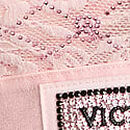 Lace Shine Logo Lightly Lined Balconette Bra, Angel Pink, swatch