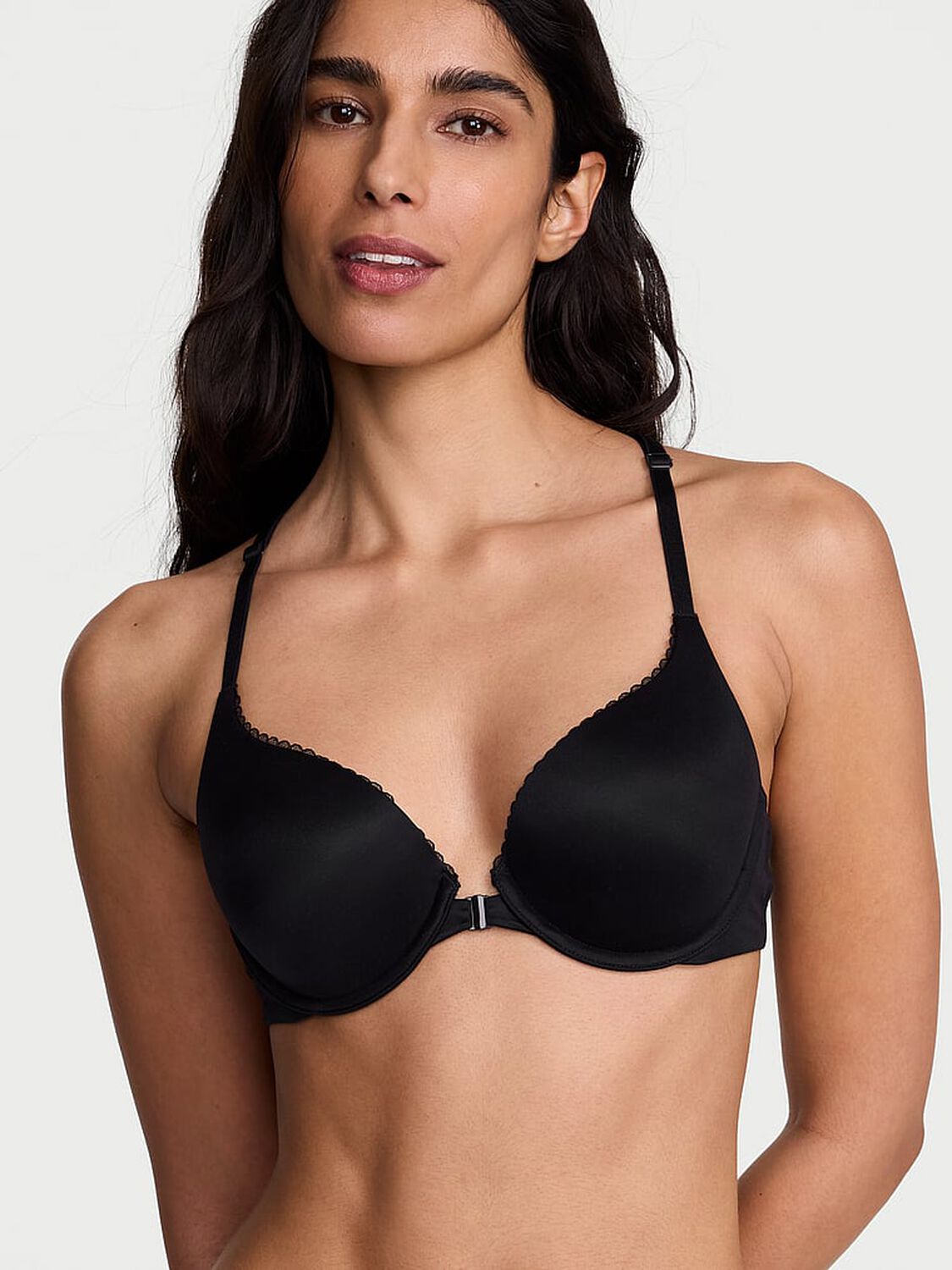vs Body By Victoria Perfect Shape Lace Racerback Push-Up Bra 1 of 3 