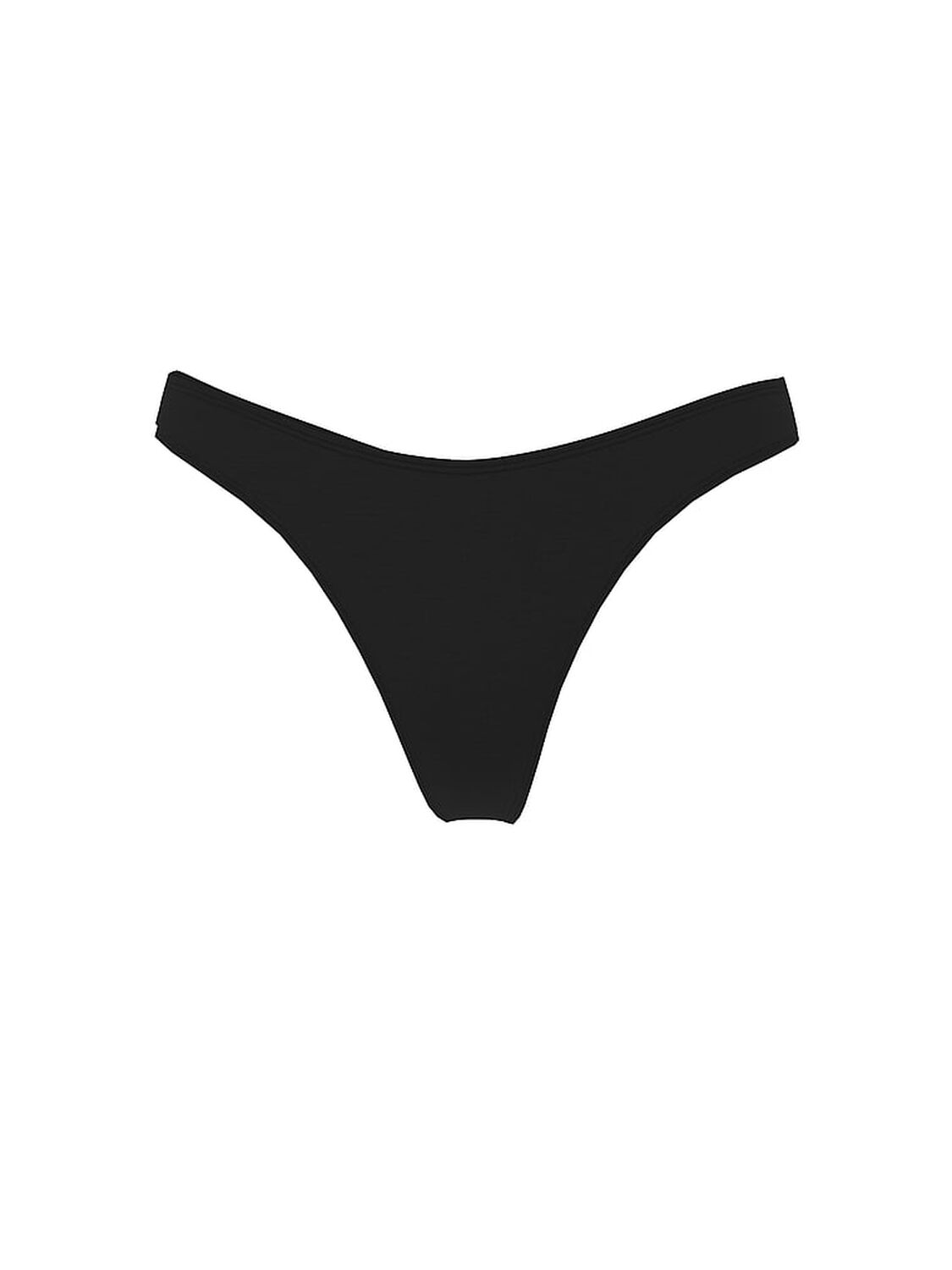 vs Victoria's Secret Ultra-Fine Modal High-Leg Scoop Thong Panty Black 3 of 3 