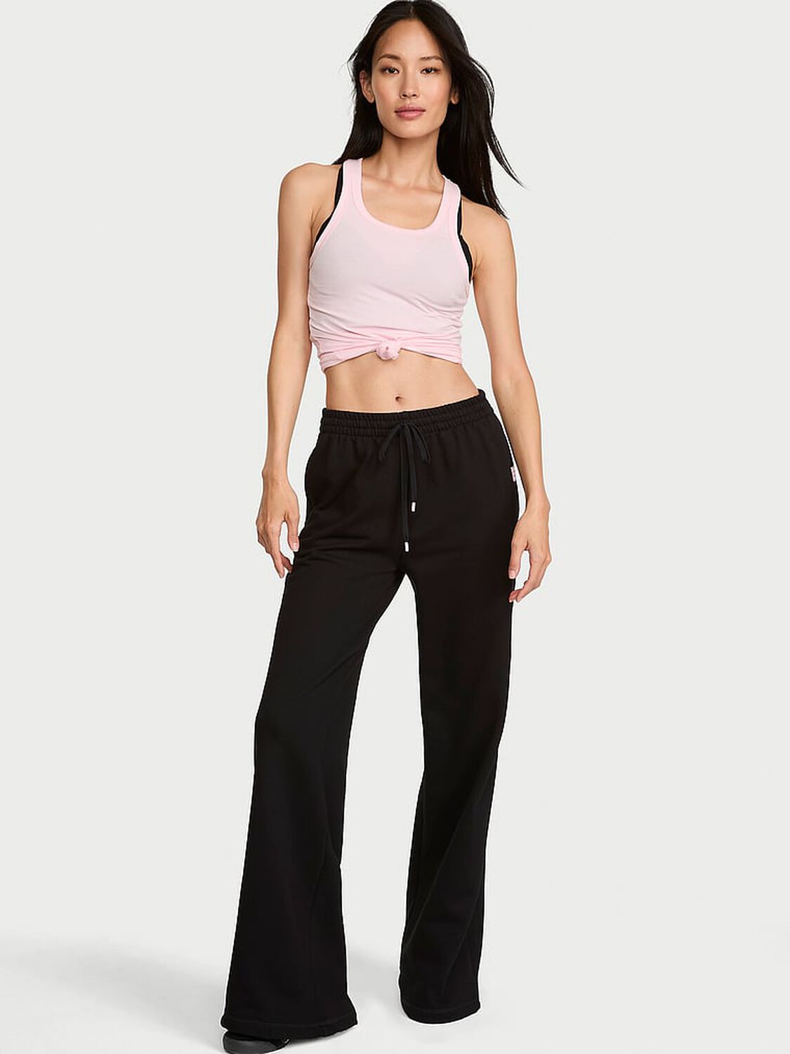 vs Angel Essentials Iconic Fleece Wide-Leg Sweatpant 1 of 3 