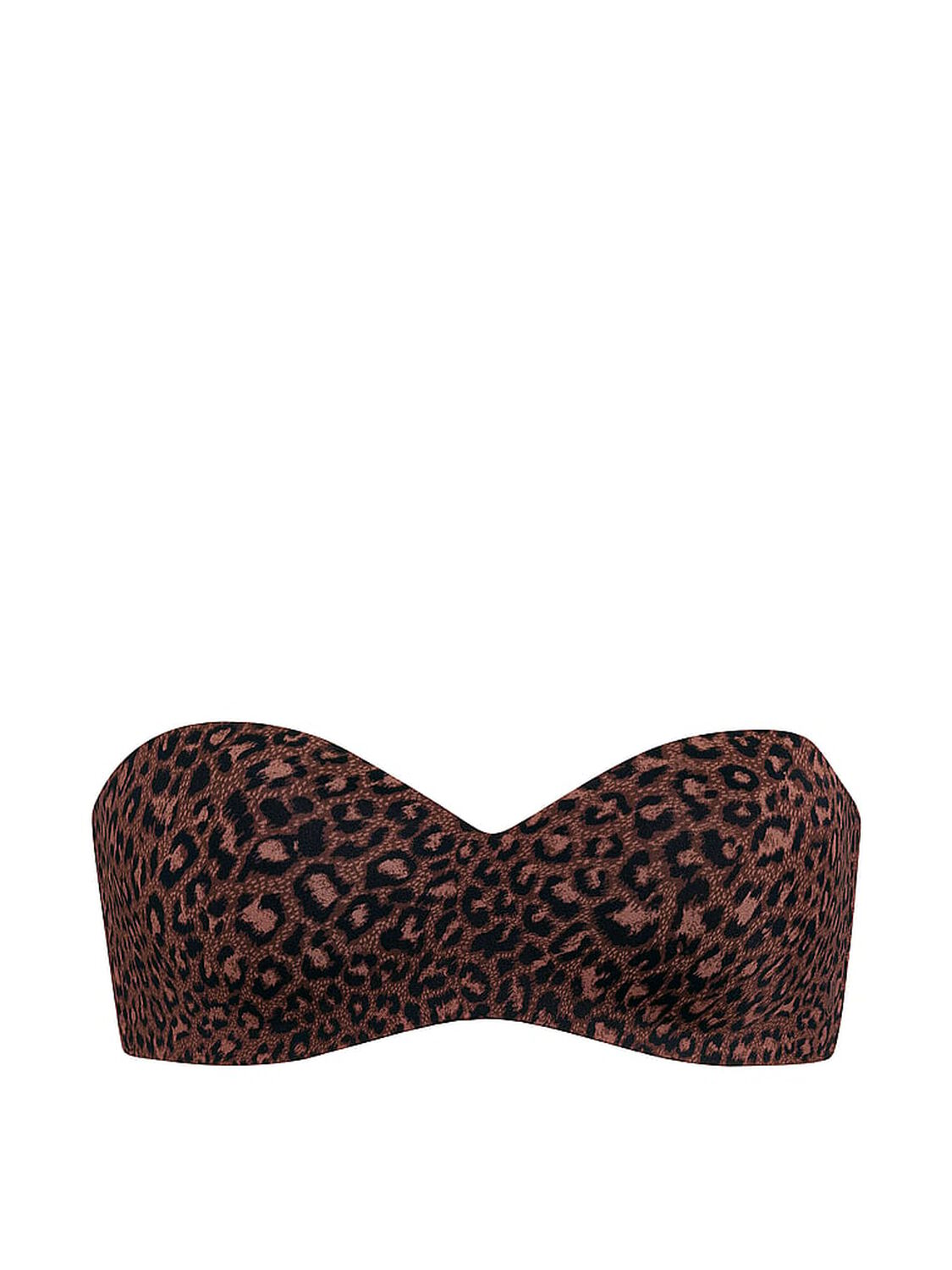 vs Victoria's Secret Bare Lightly Lined Sweetheart Strapless Bra Ganache Leopard 3 of 4 