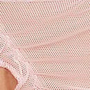 Ruffled Mesh Bows Thong Panty, Angel Pink, swatch