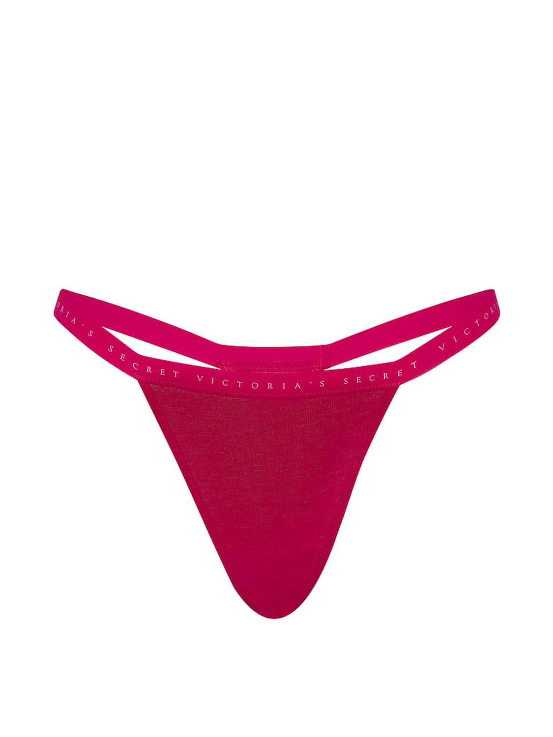 vs Victoria's Secret Stretch Cotton V-String Panty Vibrant Fuchsia 3 of 3 