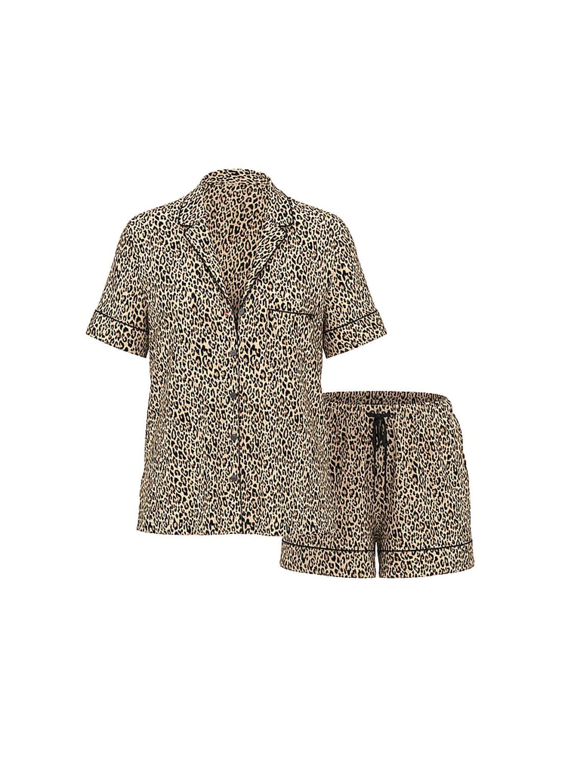 vs Victoria's Secret SoSoft&trade; Modal Short Pajama Set Marzipan/Vintage Tan New Leo 3 of 3 