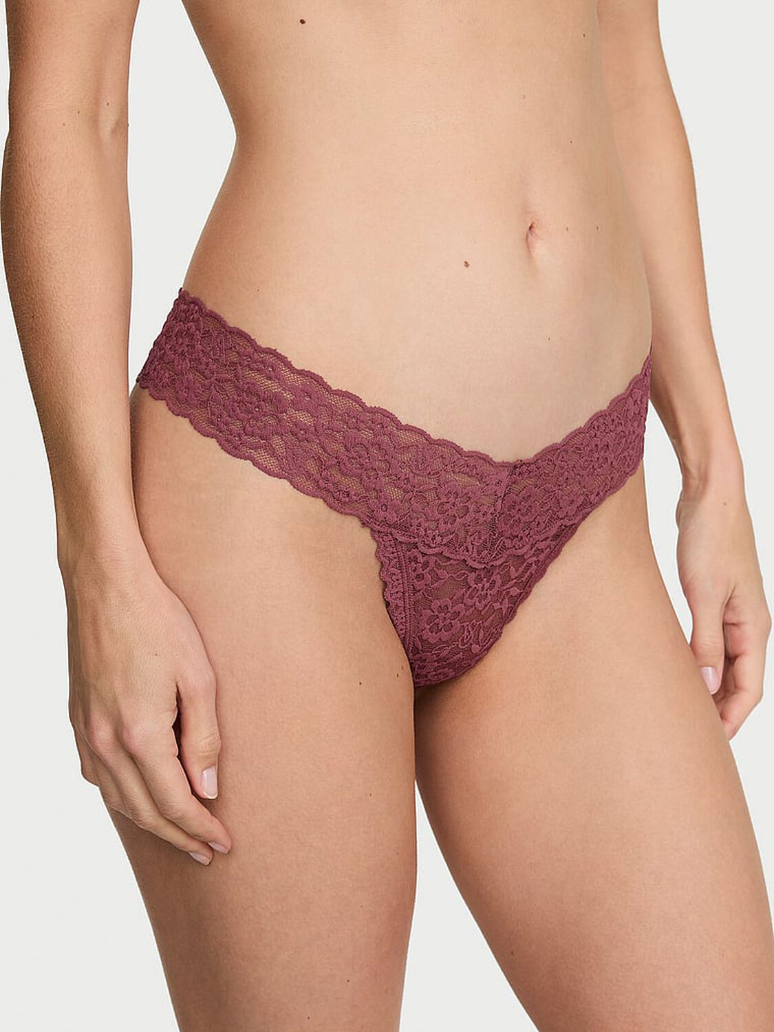 vs The Lacie Lace Thong Panty Morning Rose 1 of 2 