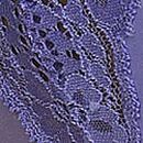 Lace-Trim Thong Panty, Verywinkle, swatch