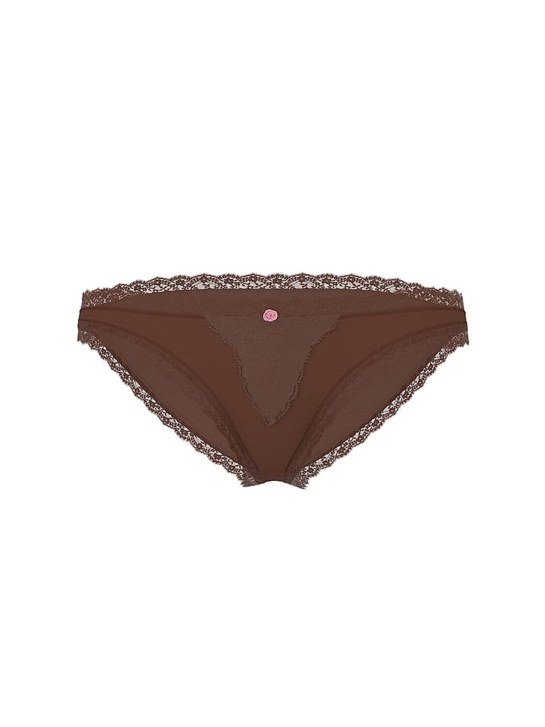 vs Dream Angels Lace-Trim Bikini Panty Ganache 2 of 2 