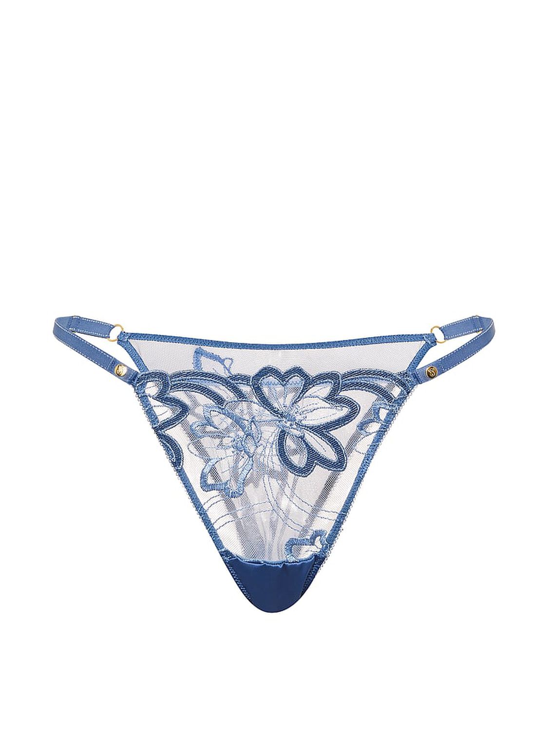 vs Very Sexy Denim Embroidery Brazilian Panty Denim Blue 3 of 3 