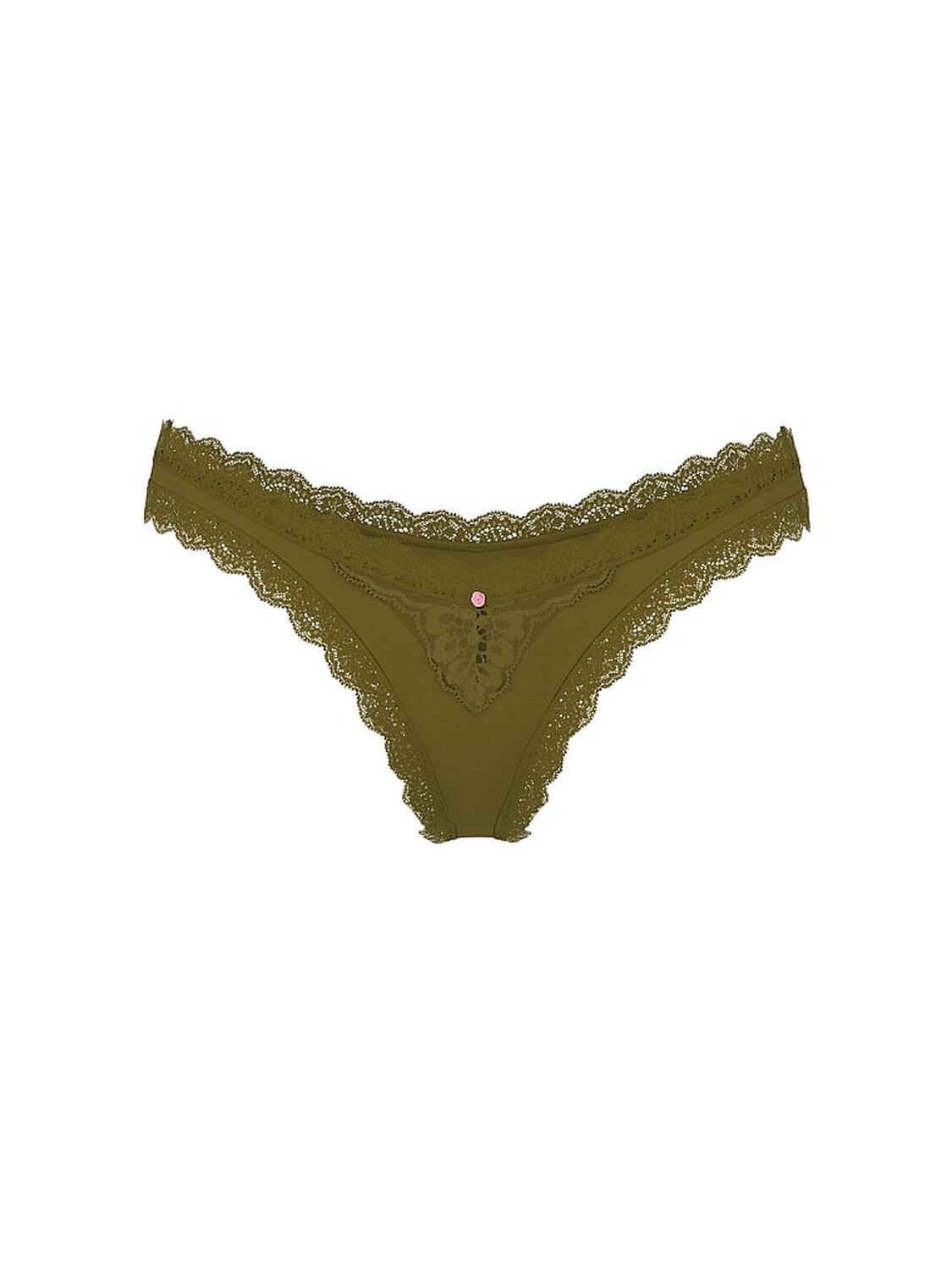 vs Dream Angels Lace-Trim Brazilian Panty 1 of 2 