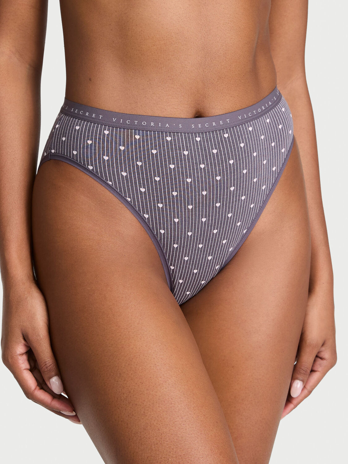 vs Victoria's Secret Stretch Cotton High-Leg Brief Panty Print 1 of 3 